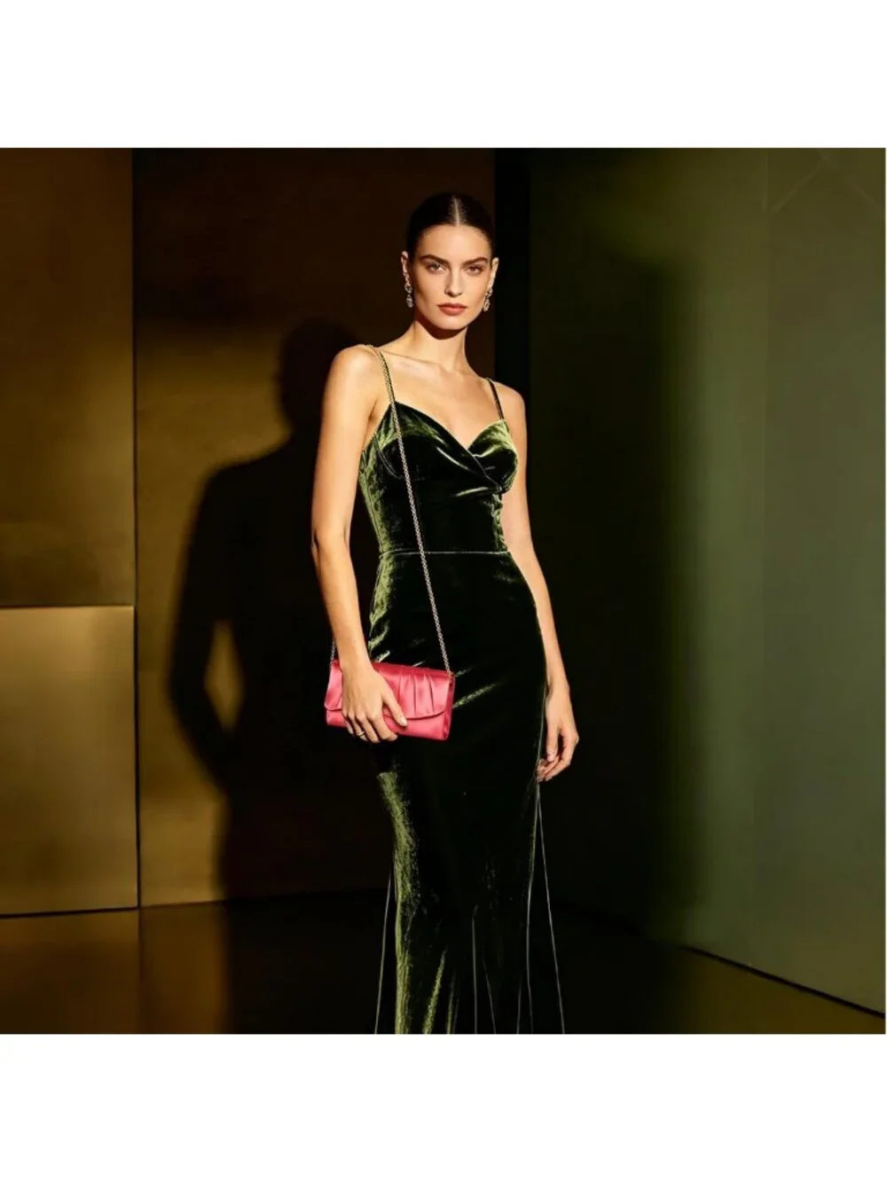 Elegant Pleated Satin Evening Clutch Purse for Women - Perfect for Prom